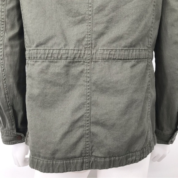 Eyelet Lace Accent Comfy Utility Jacket - Picture 8 of 16